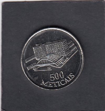 Beschrijving: 500 Meticais  BUILDING